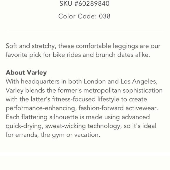 Varley 💙 Luna Legging Leopard XS - Picture 14 of 15